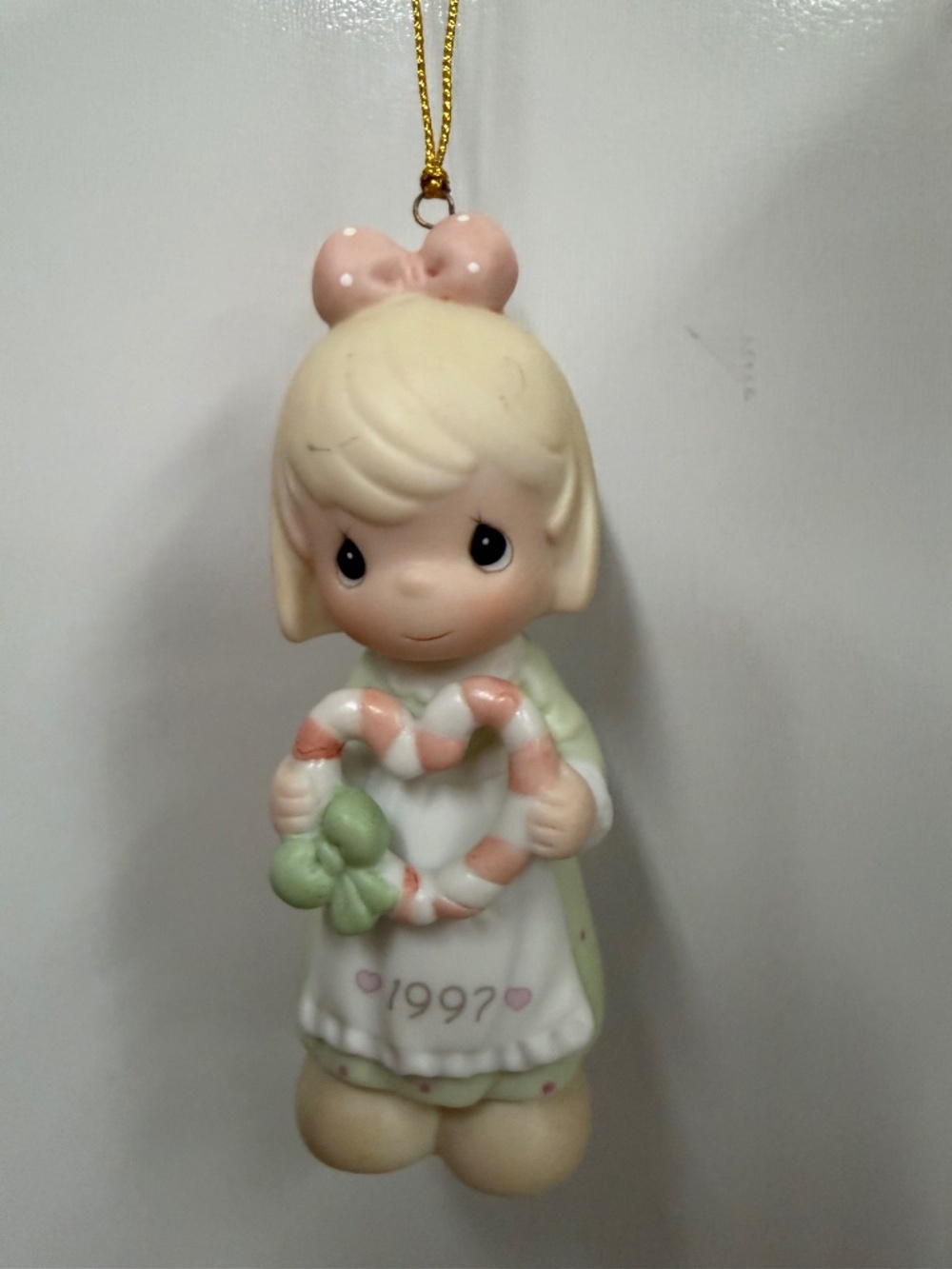 Precious Moments- Girl Holding Candy Heart Ornament- EJ498